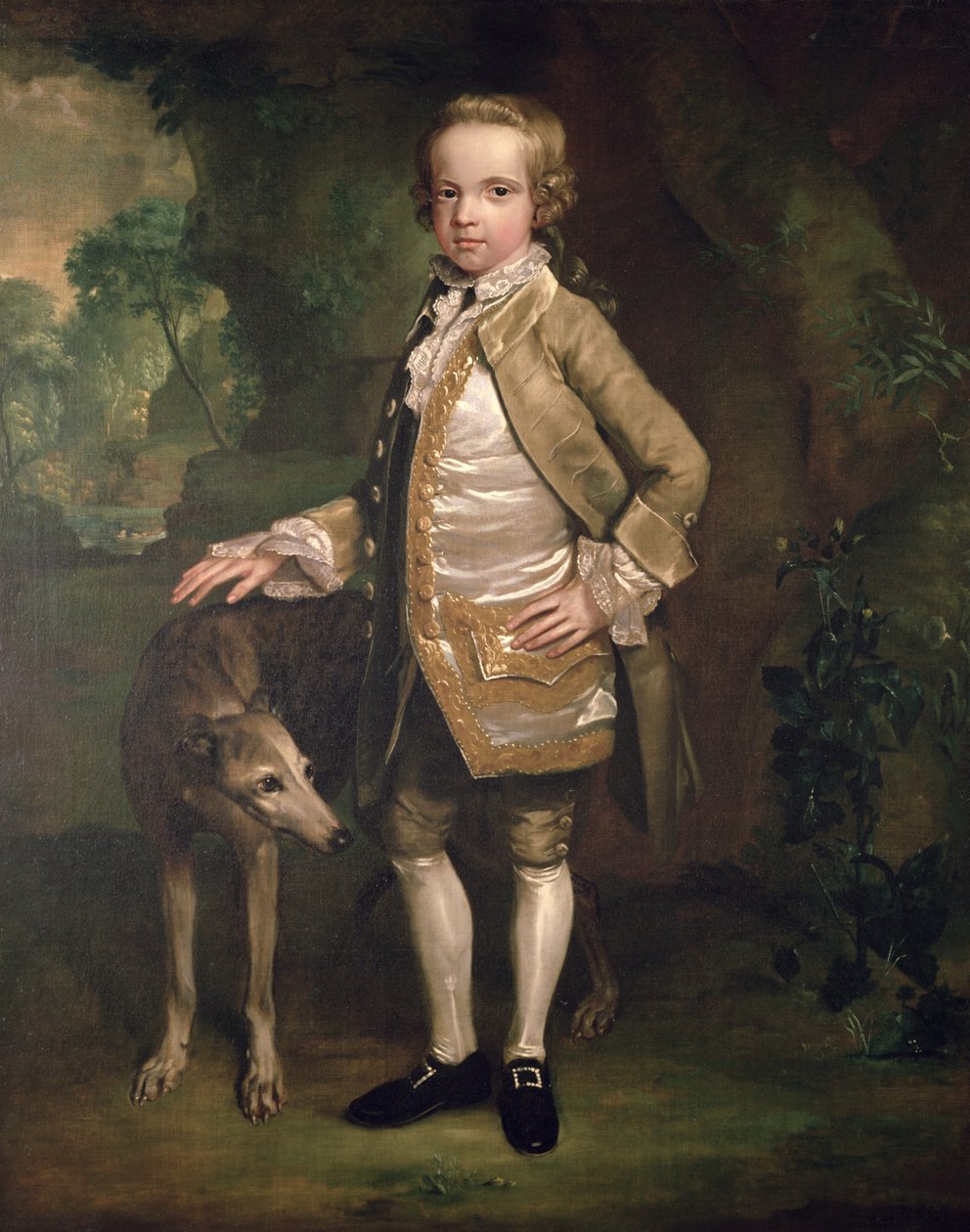Sir John Nelthorpe, a 6. báró fiúként alkotó: George Stubbs