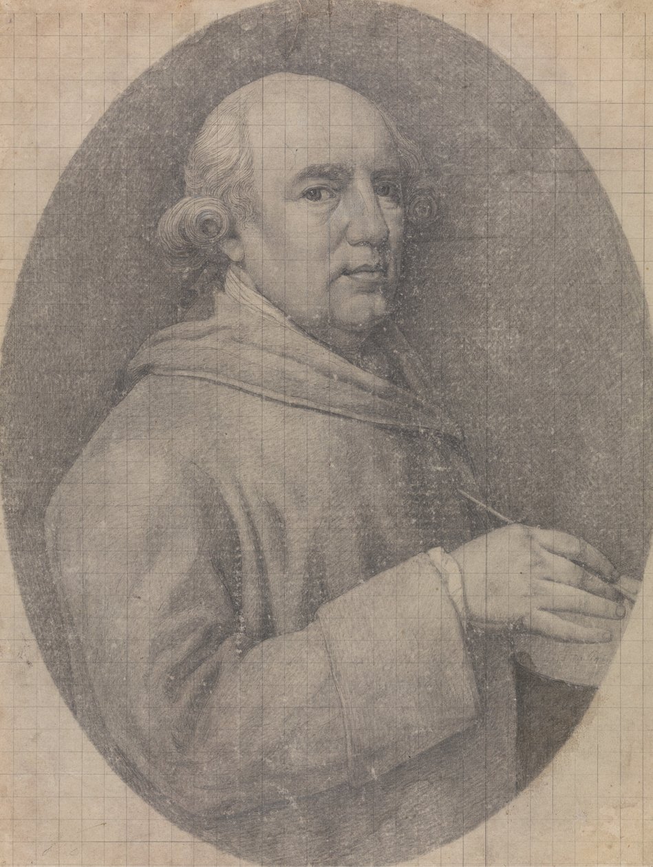 Tanulmány a zománcozott önarcképhez alkotó: George Stubbs