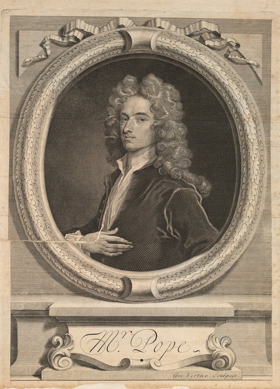 Elülső kép Alexander Pope műveiből, London 1717 alkotó: George Vertue