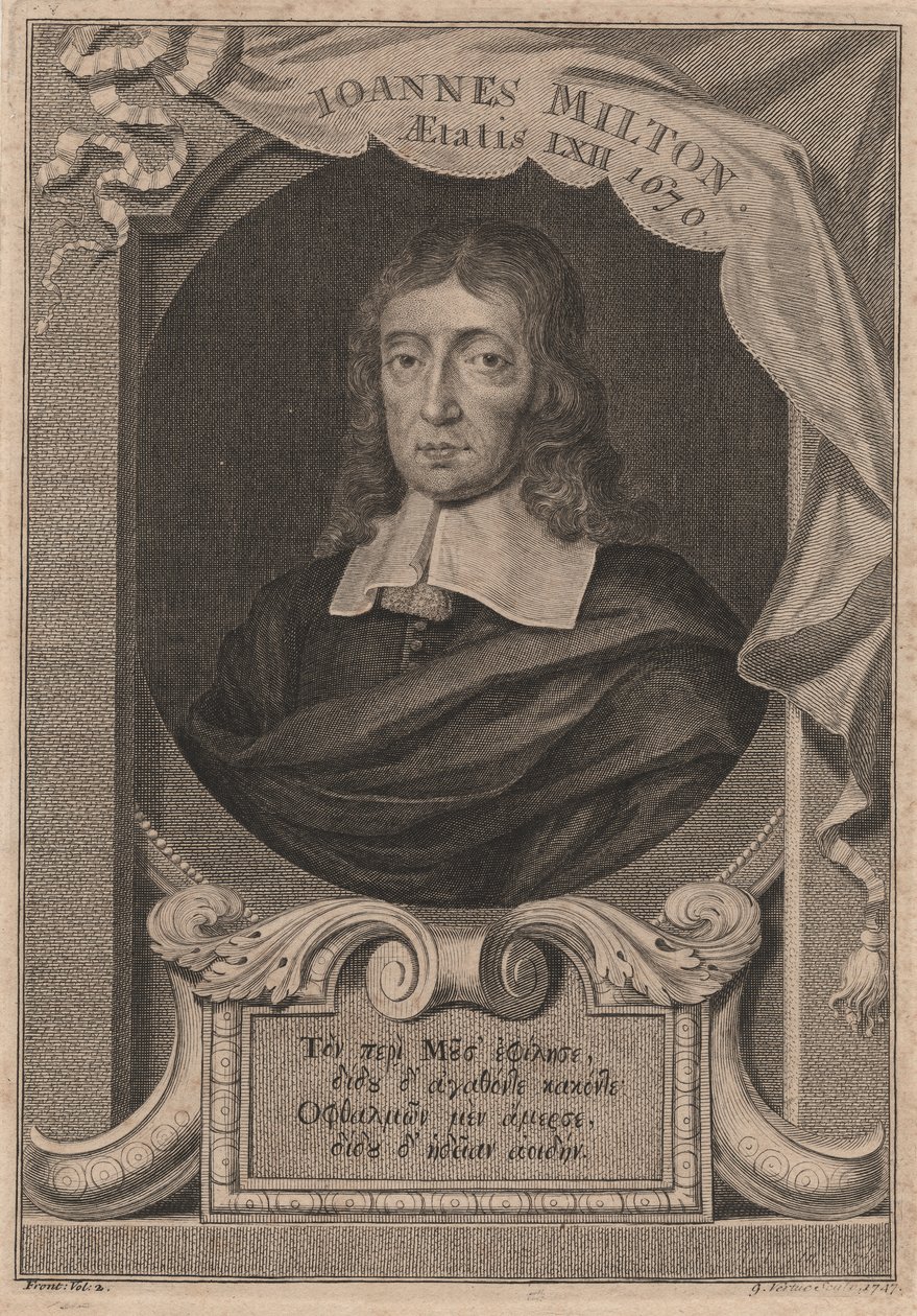 John Milton, 1747 alkotó: George Vertue