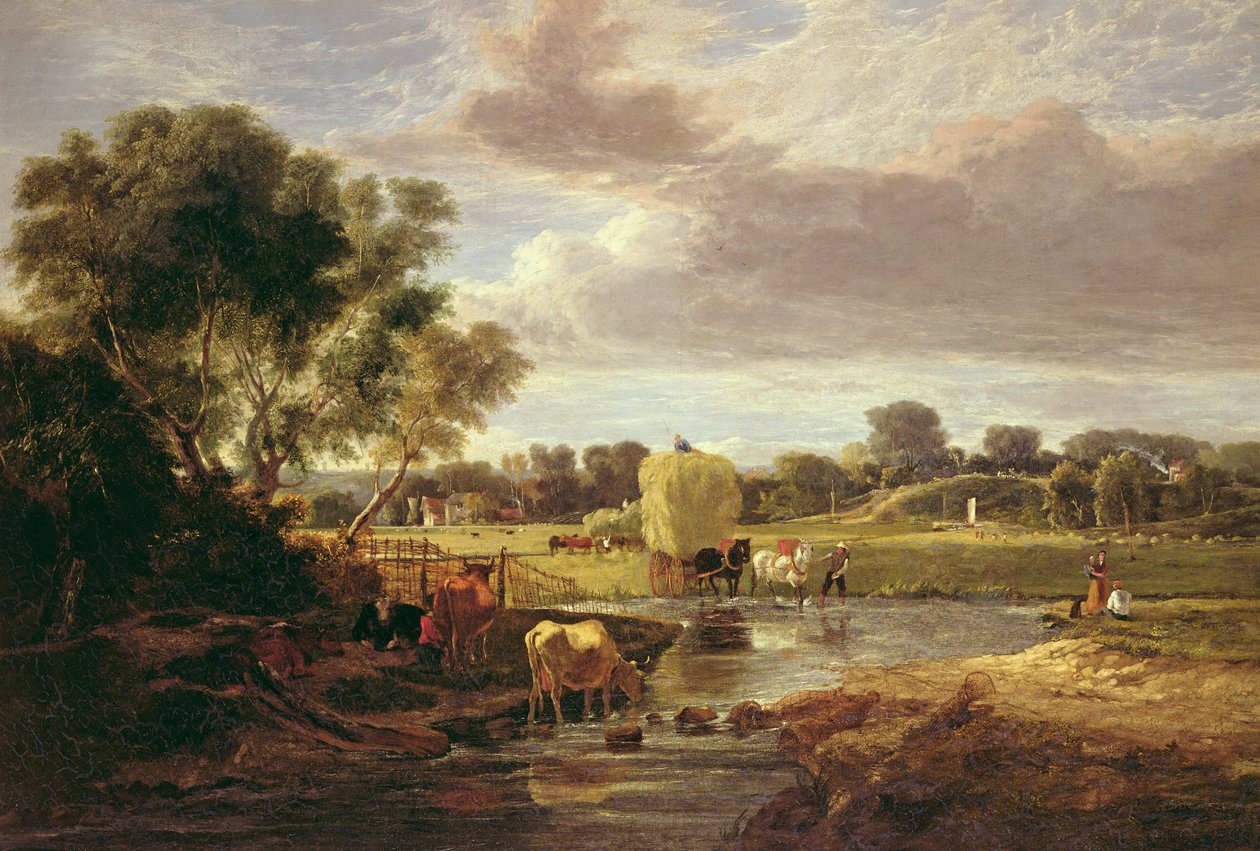 Trowse Meadows, Norwich közelében, 1828 alkotó: George Vincent
