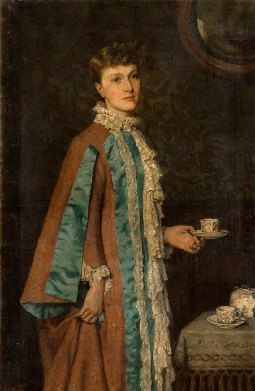Clara Rowell asszony portréja, 1884 alkotó: George W. Baldry
