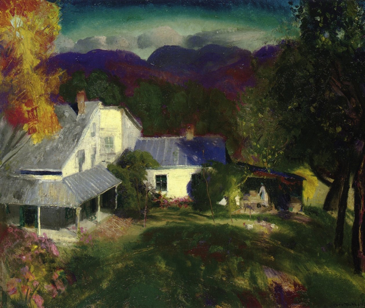 Egy hegyi farm, 1920 alkotó: George Wesley Bellows