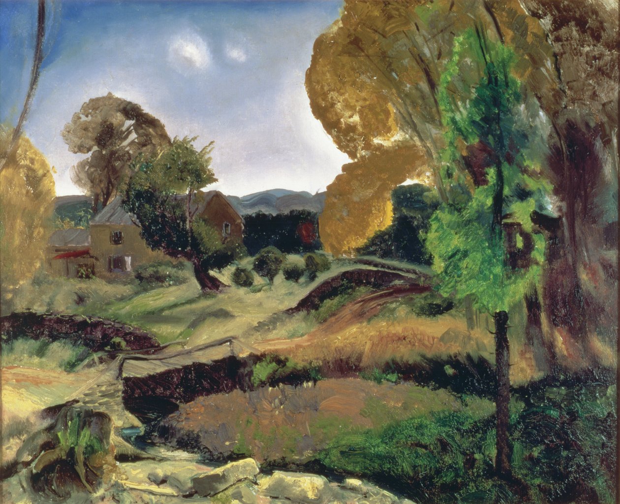 Little Bridge, Woodstock, 1920 alkotó: George Wesley Bellows