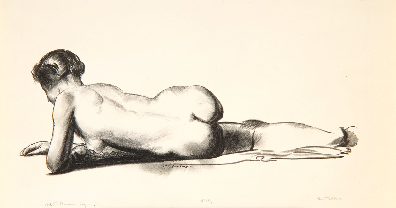 Meztelen tanulmány, Hanyatt fekvő nő, 1923-24 alkotó: George Wesley Bellows