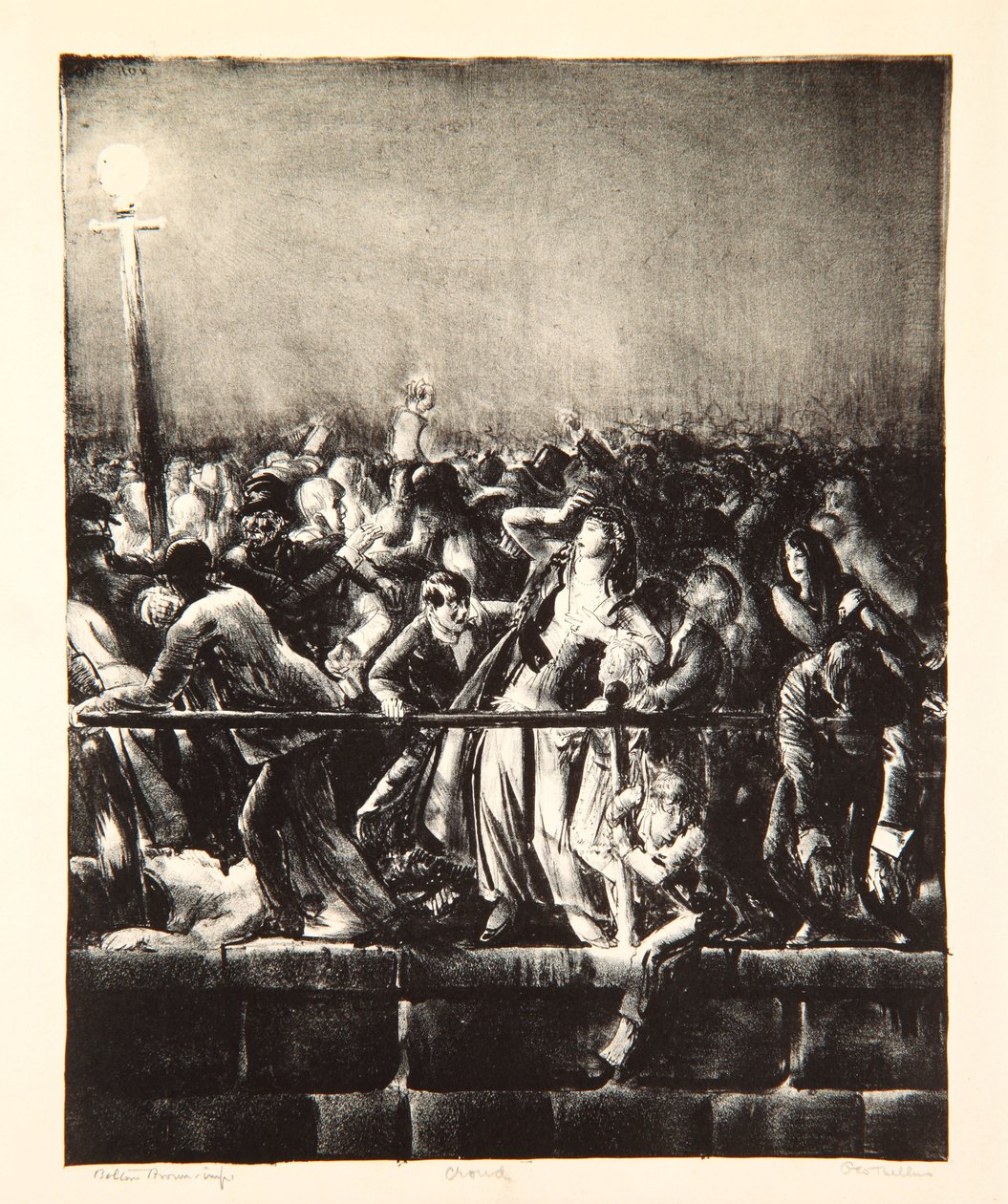A tömeg, 1923 alkotó: George Wesley Bellows
