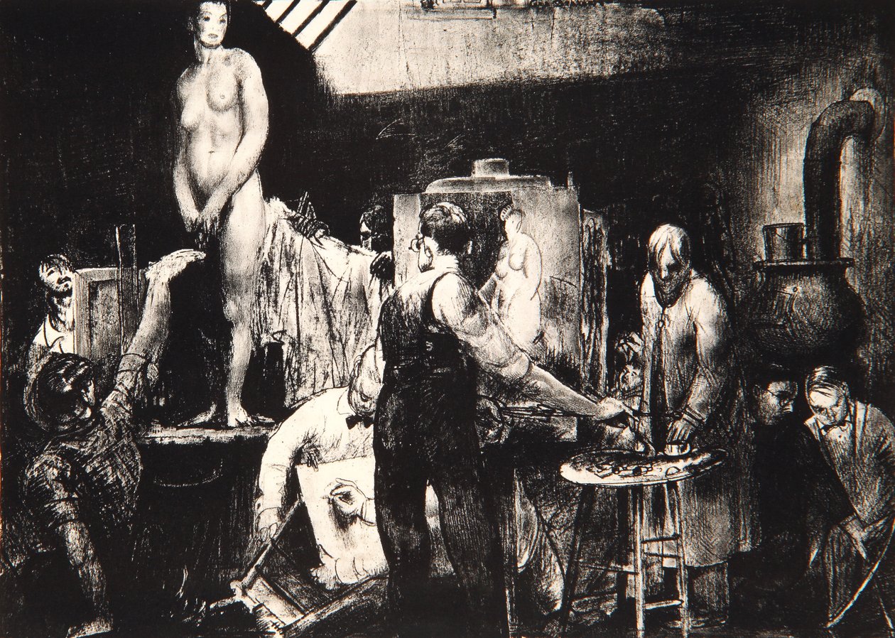 Az életosztály, 1917 alkotó: George Wesley Bellows