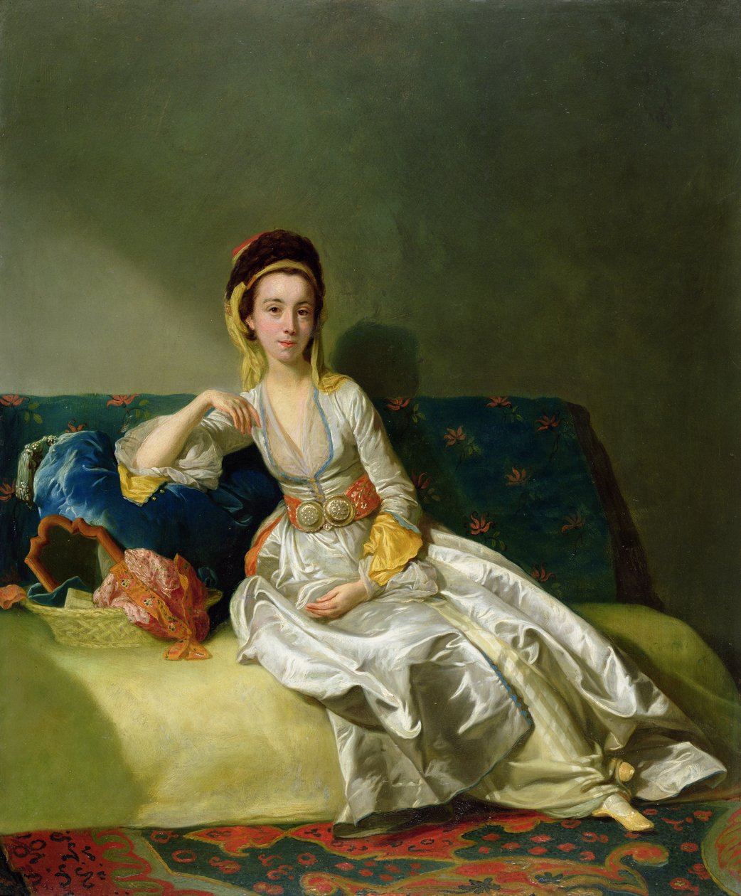 Nancy Parsons török ruhában, 1771 körül (olaj, réz) alkotó: George Willison