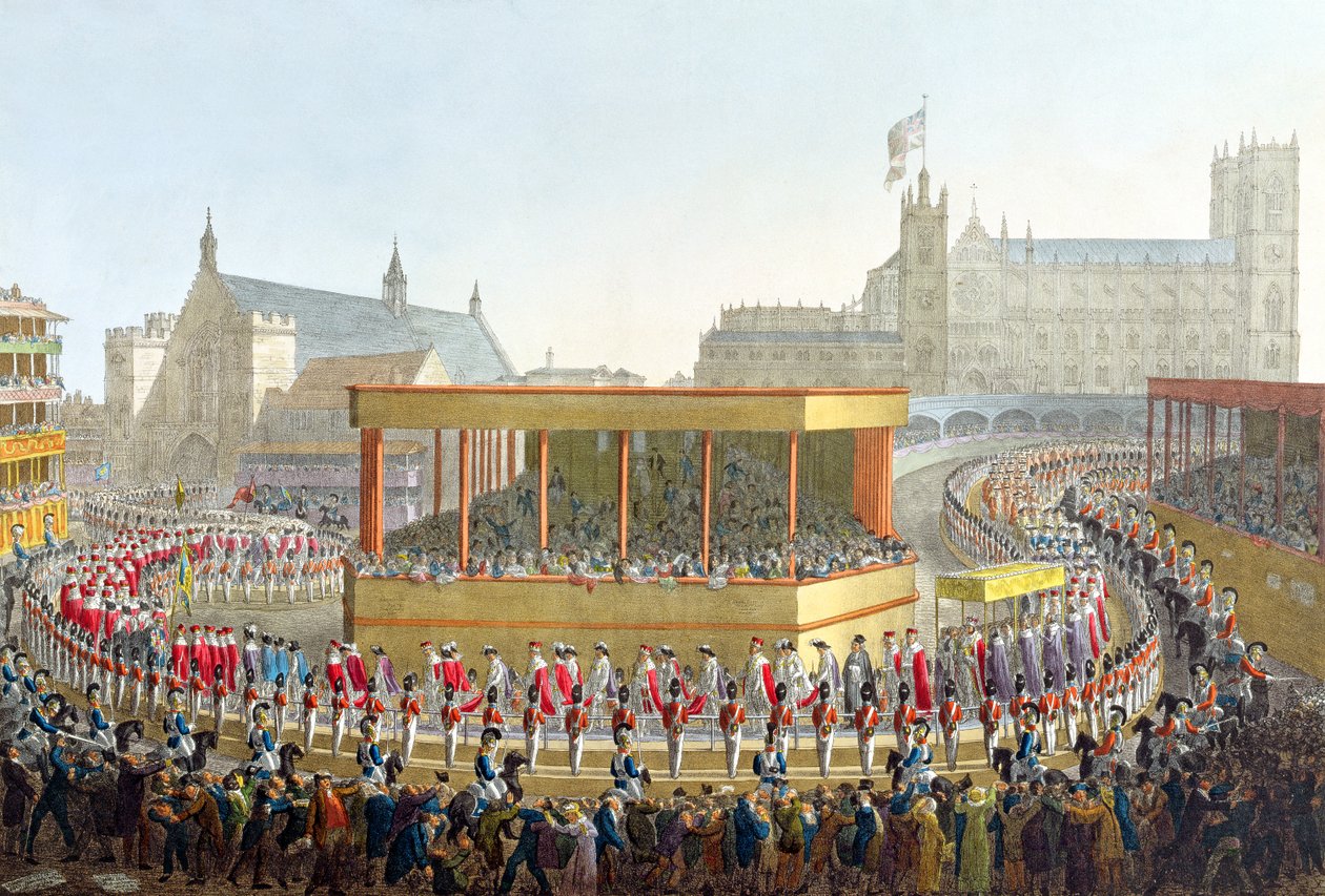 György koronázási körmenete, 1821 alkotó: George the Elder Scharf
