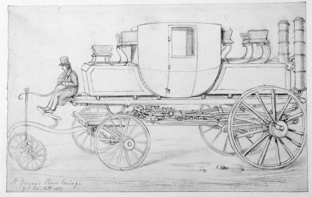 Gurney gőzkocsija, 1827 alkotó: George the Elder Scharf