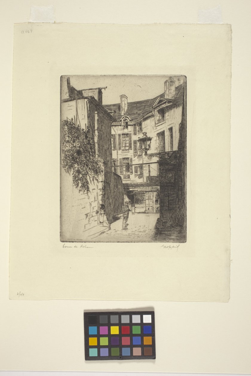 Cour De Rohan (tinta) alkotó: George Charles Aid