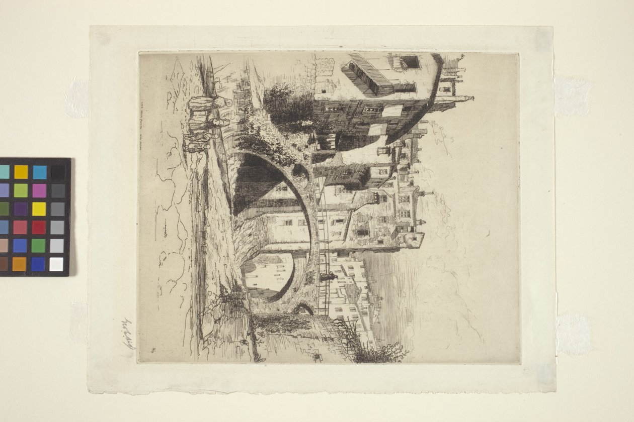 A két híd, San Remo (tinta) alkotó: George Charles Aid