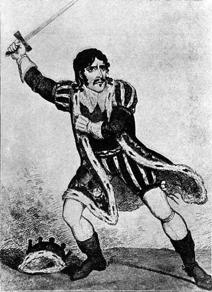 Edmund Kean (1787-1833) Richard III alkotó: George (after) Cruikshank