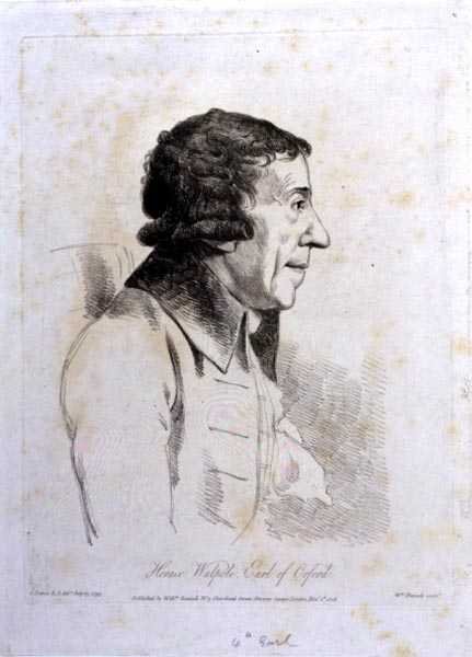 Horace Walpole, Orford 4. grófja (1717-97), vésette William Daniell (1769-1837) alkotó: George (after) Dance
