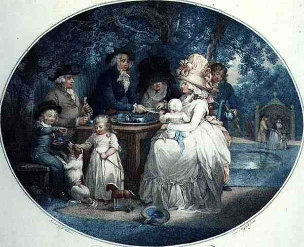 Teakert, metszet: Francois David Soiron (szül. 1764), kiadta: T. Gaugain. alkotó: George (after) Morland