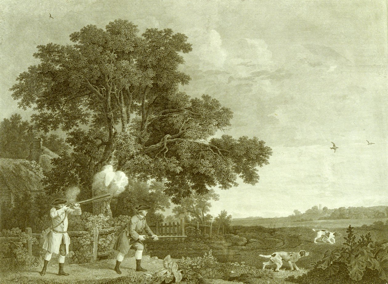Két úriember lövöldözik, 3. tábla (metszet) alkotó: George (after) Stubbs
