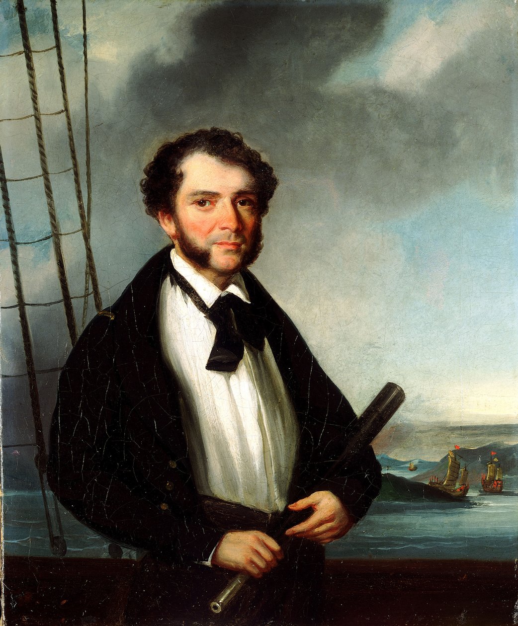 Kereskedelmi tengerészkapitány, 1830-35 körül (olaj, vászon) alkotó: George (attr. to) Chinnery