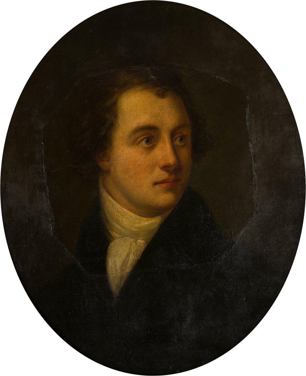 Egy ismeretlen úriember portréja, 1807-1819 körül (olaj, réz) alkotó: George (attr.to) Harlow
