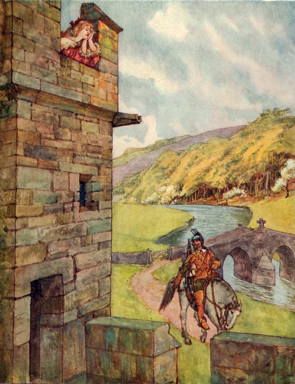 Brignal Banks (színes litográfia) alkotó: George 9th Earl of Carlisle Howard