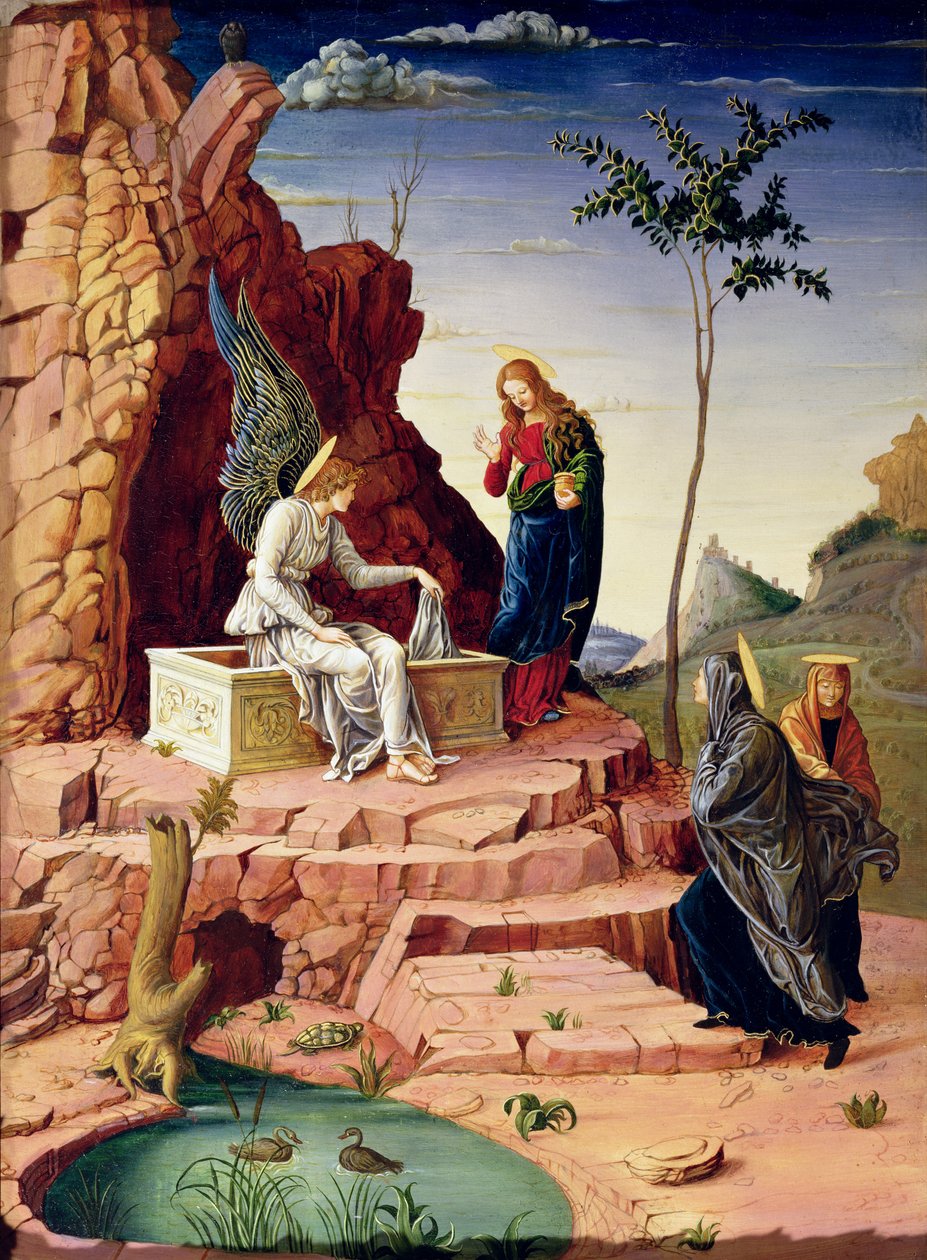 Szent asszonyok Krisztus sírjánál, Mantegna után, 1869 alkotó: George, 9th Earl of Carlisle Howard
