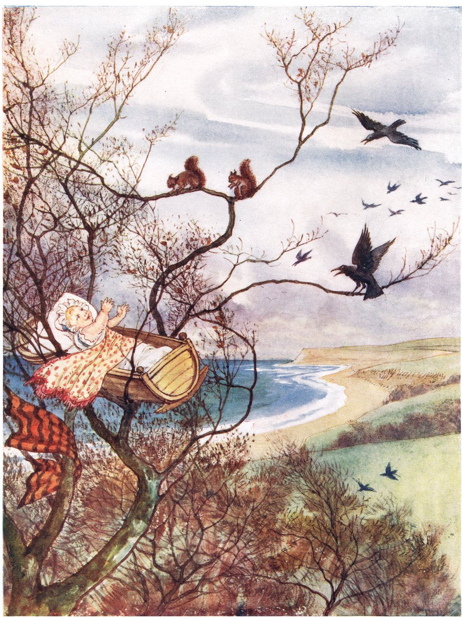 Hush-a-by Baby, illusztráció az „A Picture Song Book”-ból, 1910 alkotó: George, 9th Earl of Carlisle Howard