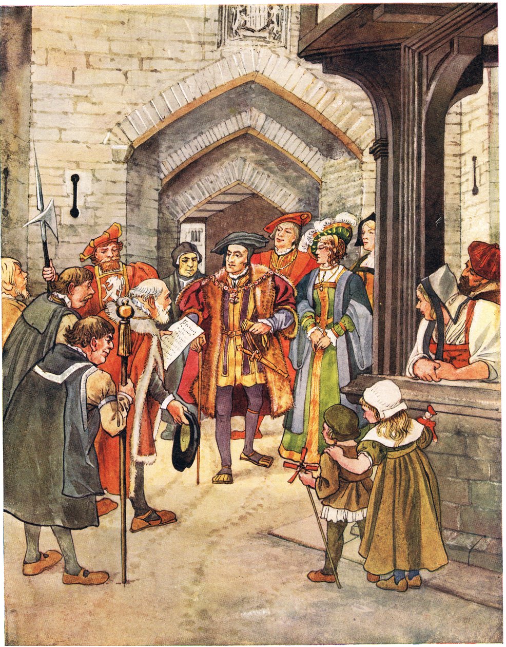 Norfolk hercege vagyok, illusztráció az „A Picture Song Book”-ból, 1910 alkotó: George, 9th Earl of Carlisle Howard
