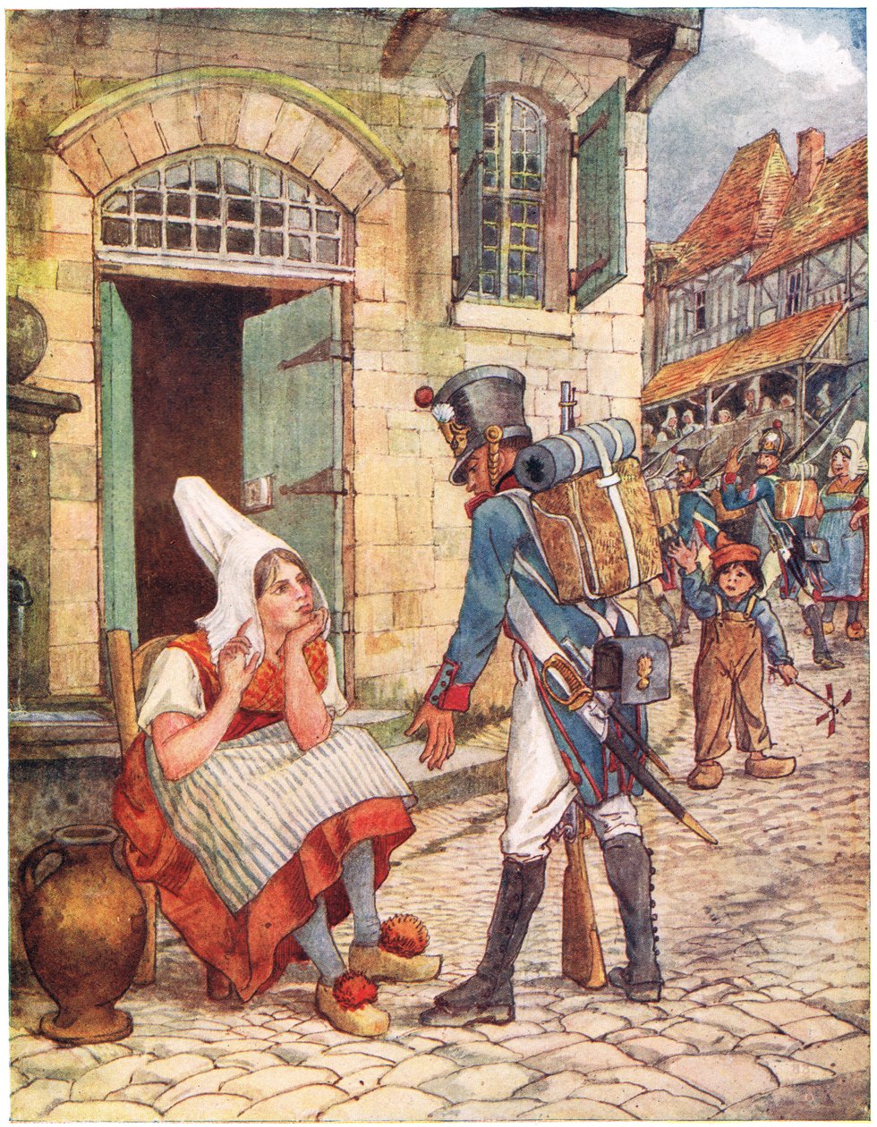Jeanette és Jeannot, illusztráció az "Egy képes daloskönyv"-ből, 1910 alkotó: George, 9th Earl of Carlisle Howard