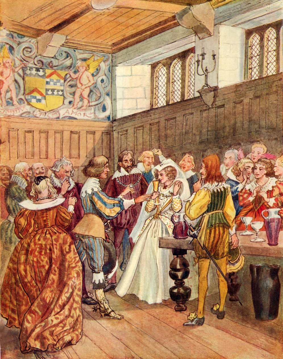 Lochinvar (színes litográfia) alkotó: George 9th Earl of Carlisle Howard