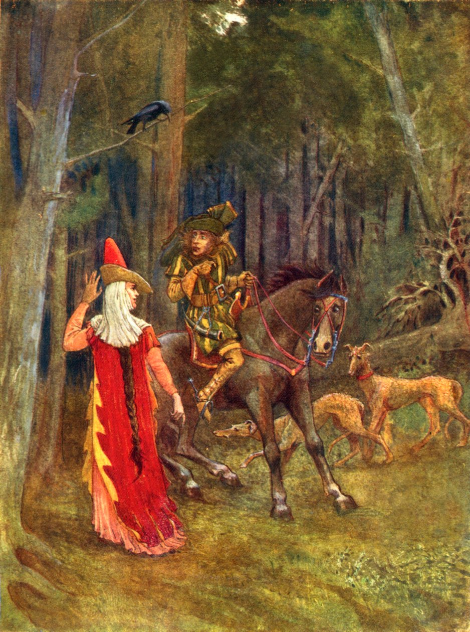 Waldesgesprach (színes litográfia) alkotó: George 9th Earl of Carlisle Howard