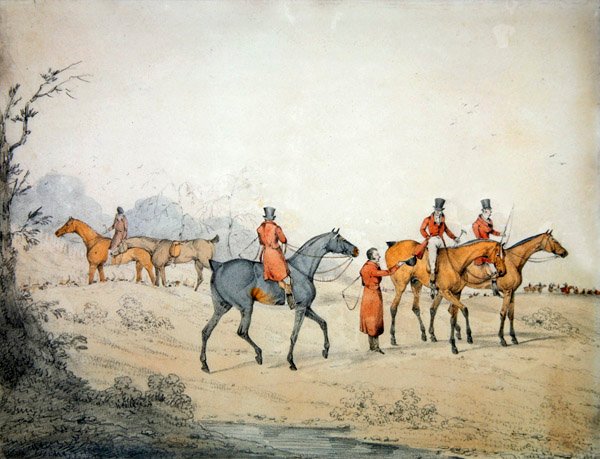 Találkozás (ceruza és akvarell papíron) alkotó: George Alken