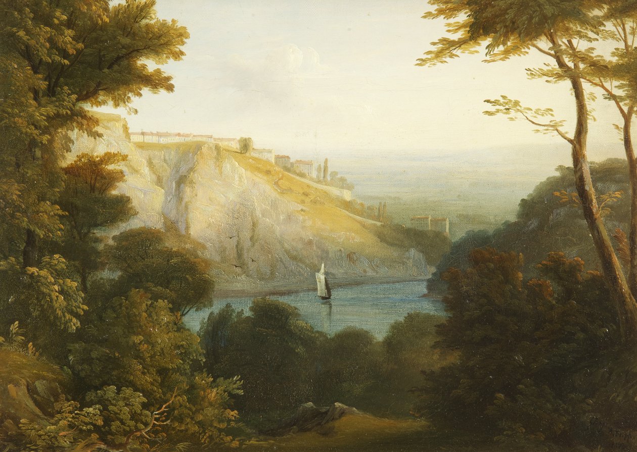 Kilátás az Avon-szorosra alkotó: George Arthur Fripp