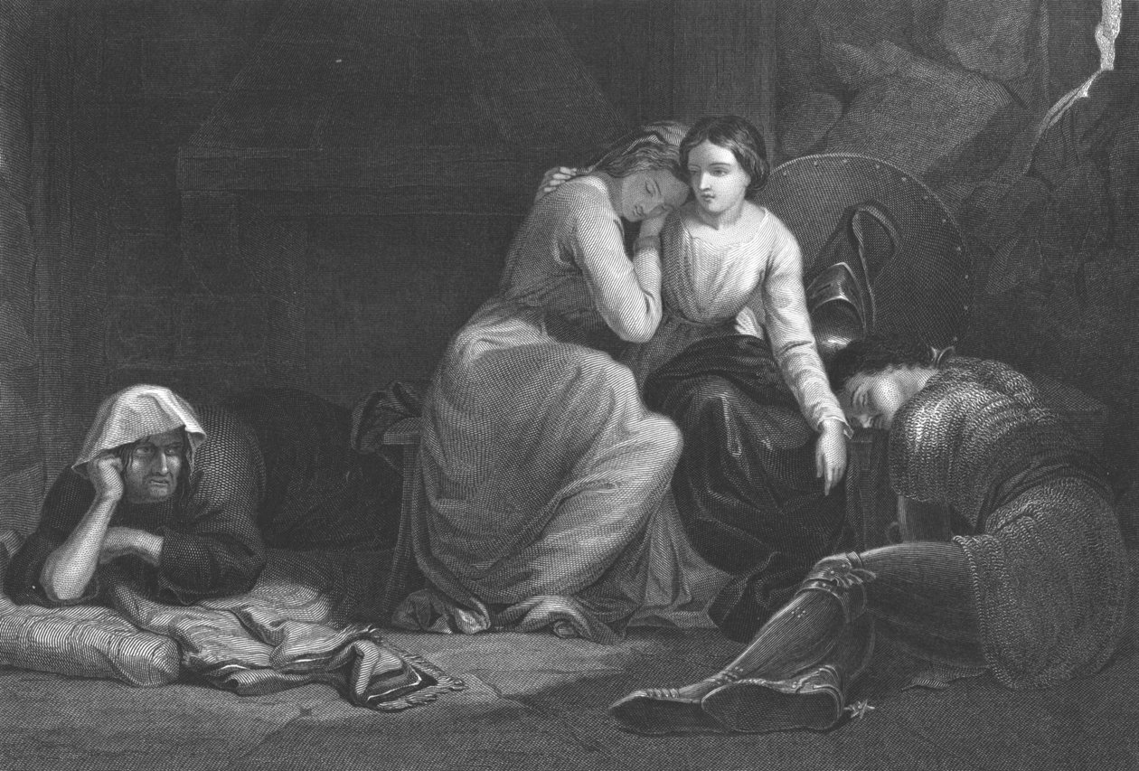 „Florimel és a boszorkány”, 1852 alkotó: George August Periam