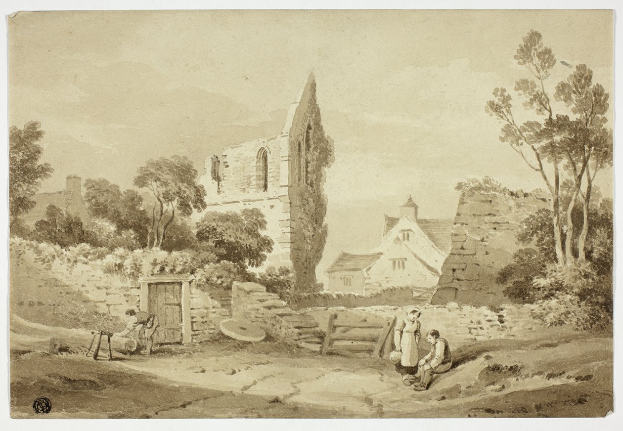Wenlock Abbey, Sharpshire alkotó: George Augustus Holmes
