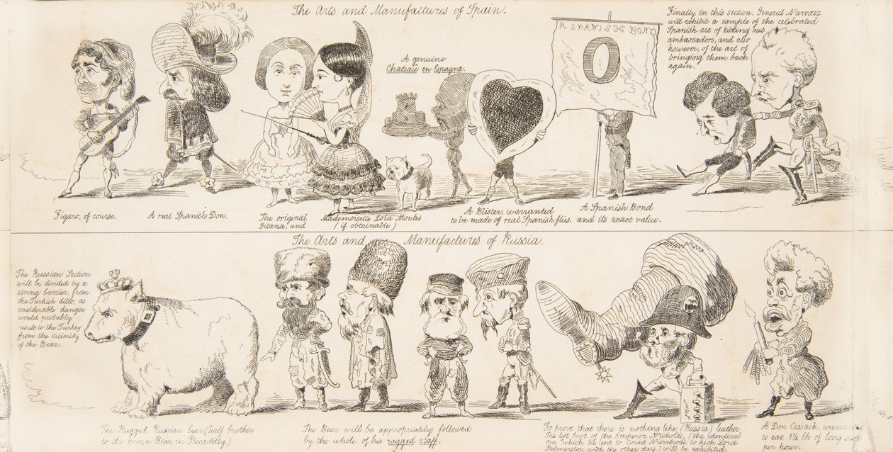 A Wot is to Be Nagy Kiállítás, Minden nemzet iparának valószínű eredményei 1850-ben. alkotó: George Augustus Sala