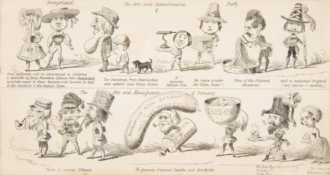 A Wot is to Be Nagy Kiállítás, Minden nemzet iparának valószínű eredményei 1850-ben. alkotó: George Augustus Sala