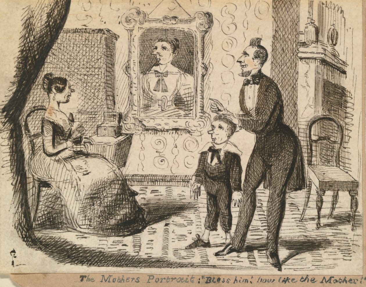 Az anya portréja alkotó: George Augustus Sala