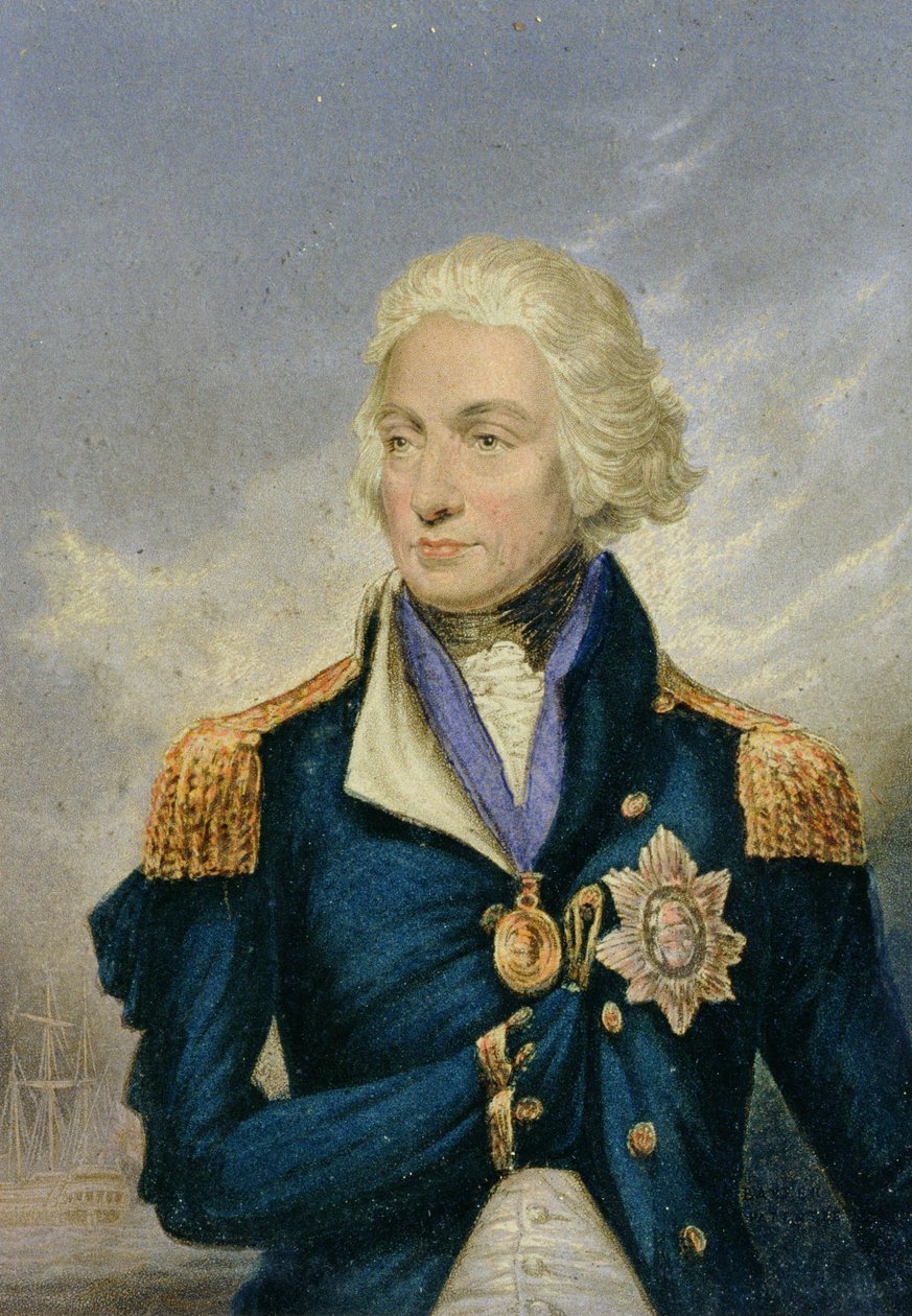 Horatio, Nelson vikomt (1758-1805) (színes nyomat) alkotó: George Baxter