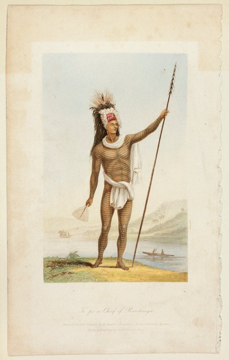 Te Po, Rarotonga főnöke alkotó: George Baxter