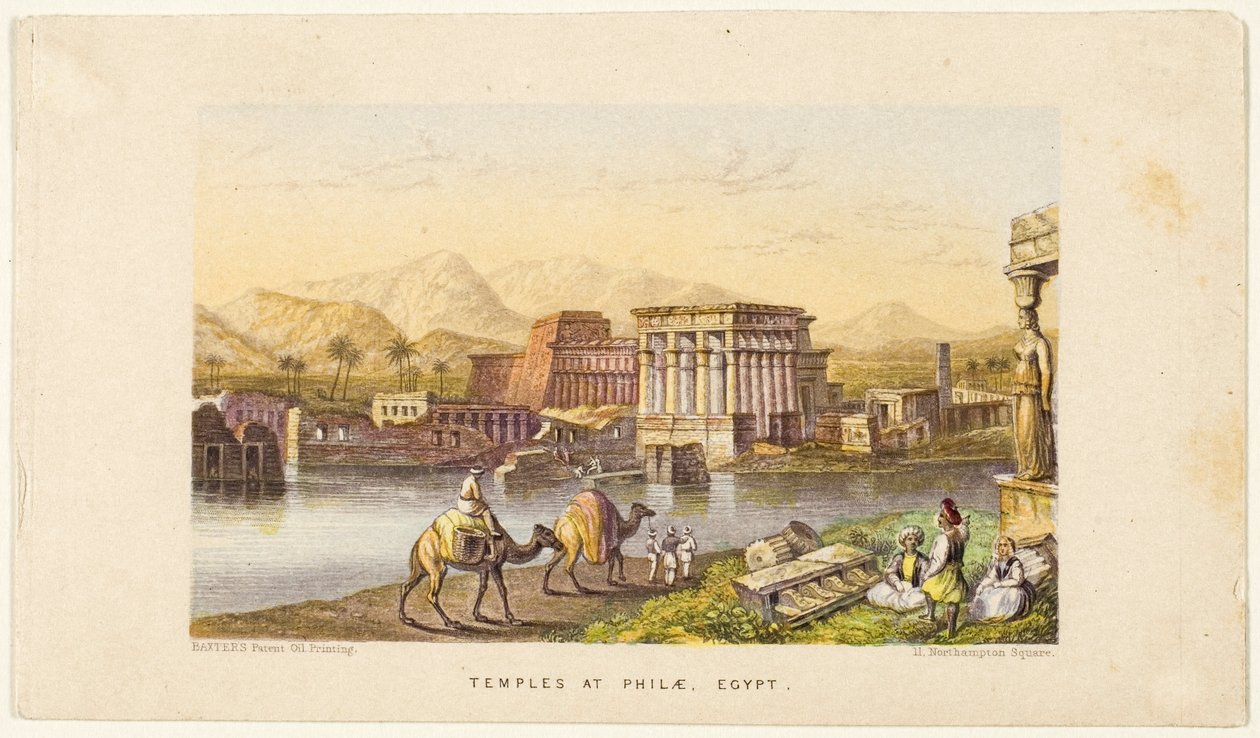 Philae templomai, Egyiptom alkotó: George Baxter