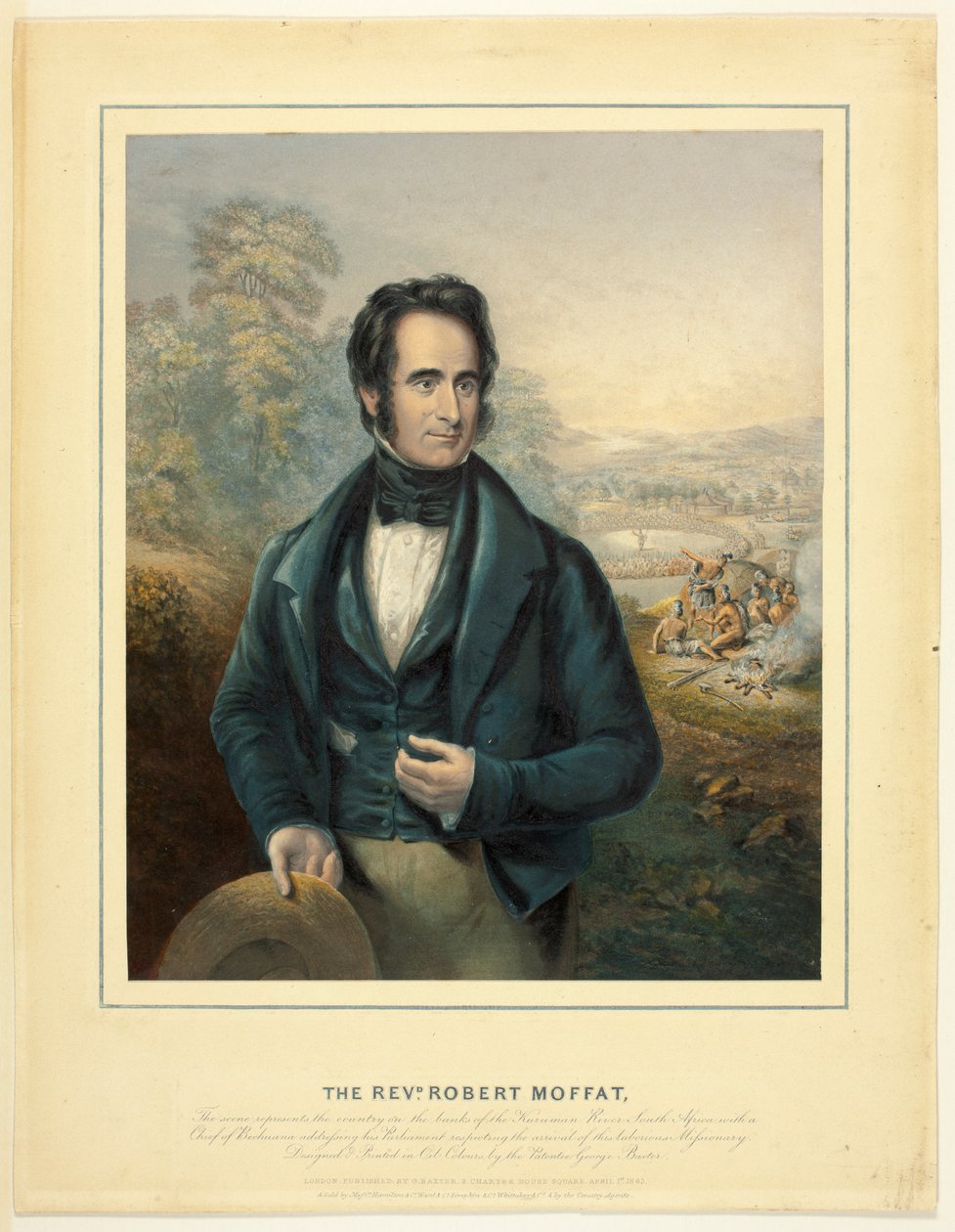 Robert Moffat tiszteletes alkotó: George Baxter