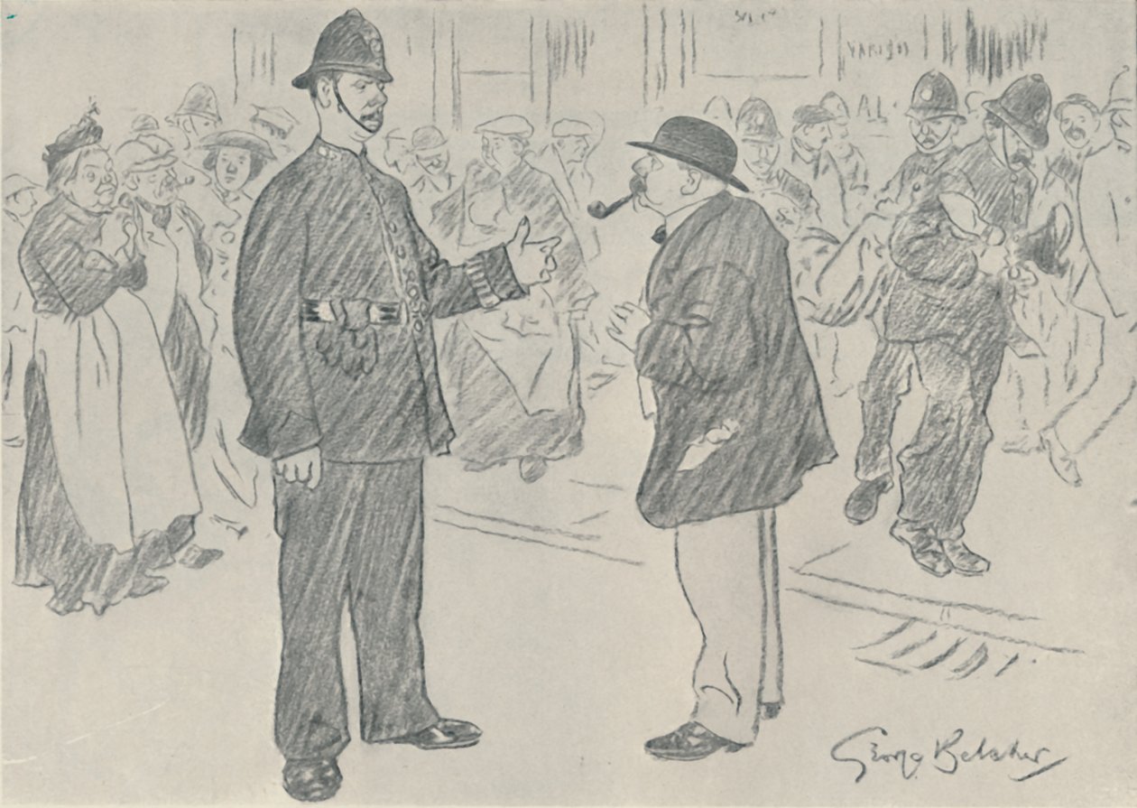 A rendőrség és a nép, 1920 alkotó: George Belcher