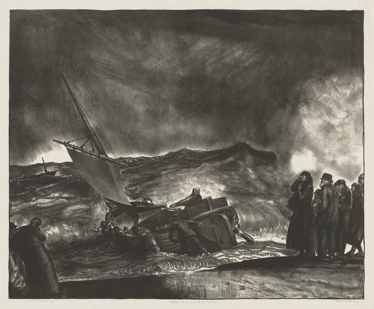 Allan Donn kihajózik alkotó: George Bellows