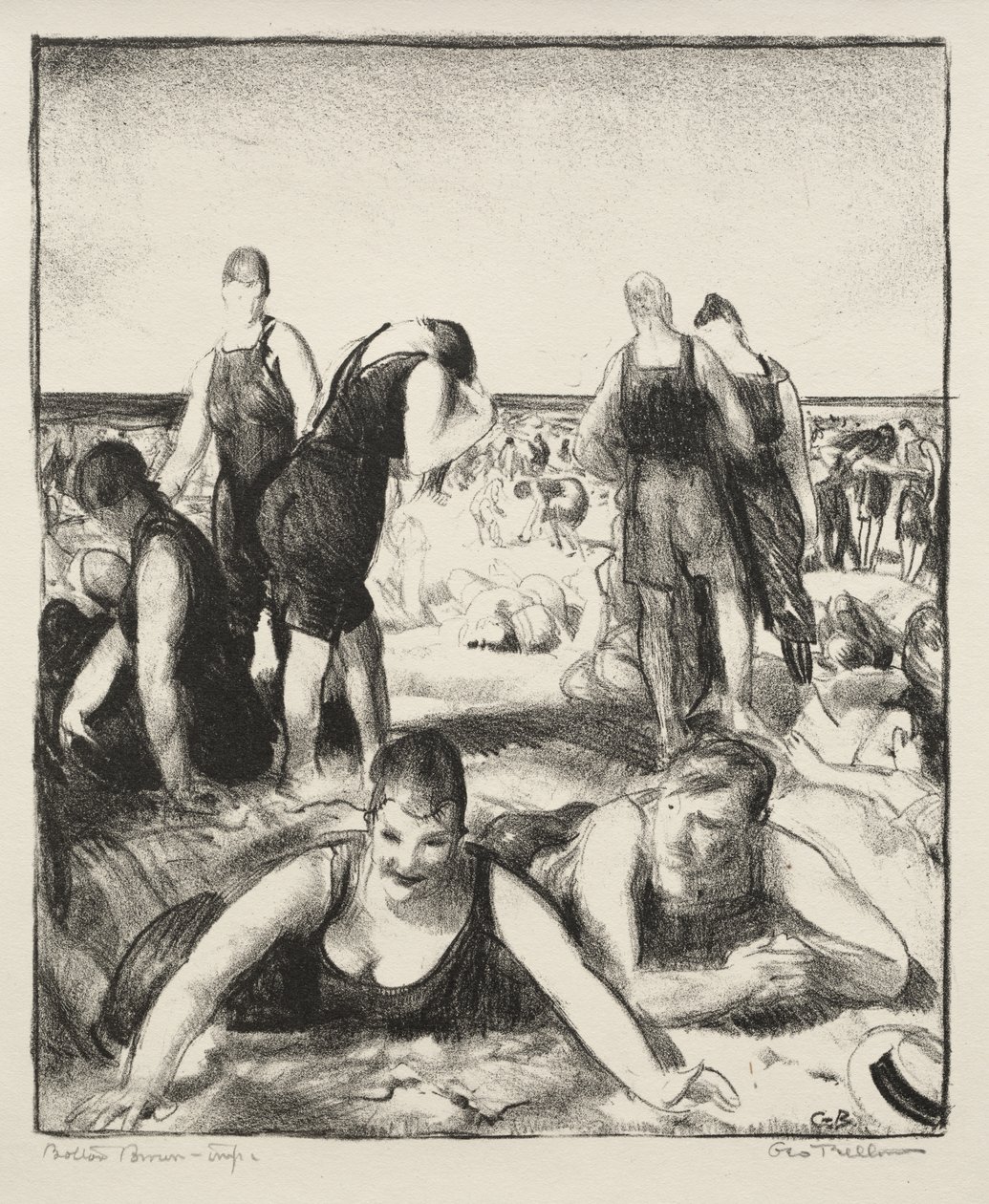 Fürdőpart alkotó: George Bellows