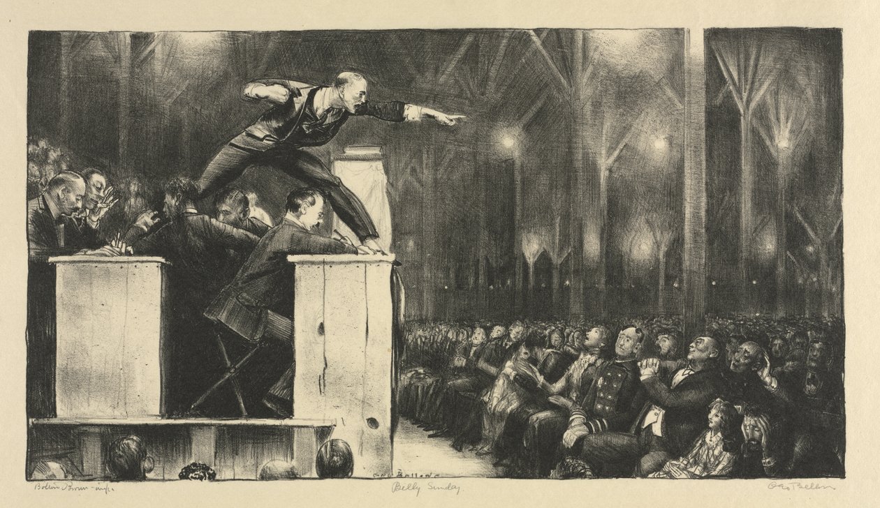 Billy Sunday alkotó: George Bellows