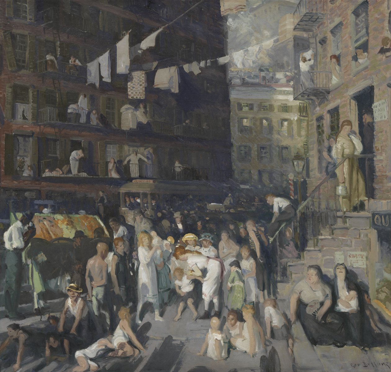 A szikla lakói alkotó: George Bellows