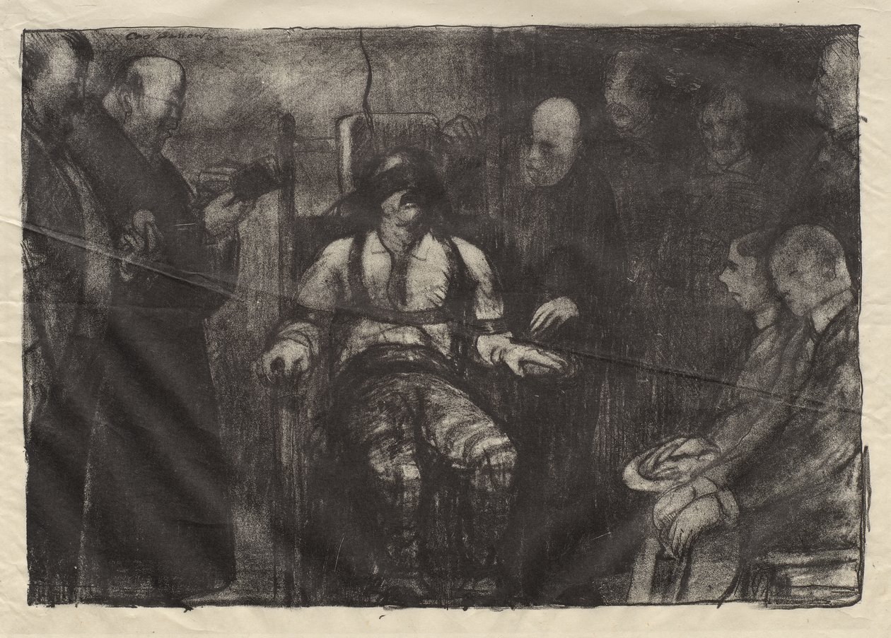 Elektromos kivégzés, első állapot alkotó: George Bellows