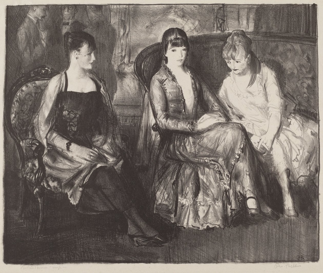 Elsie, Emma és Marjorie, a második kő alkotó: George Bellows