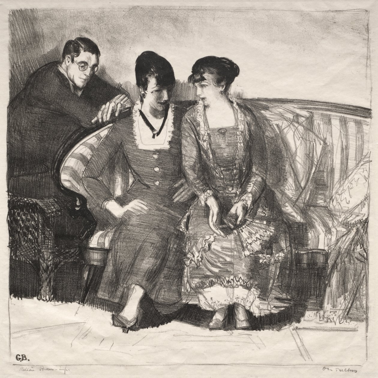Emma, Elsie és Gene alkotó: George Bellows