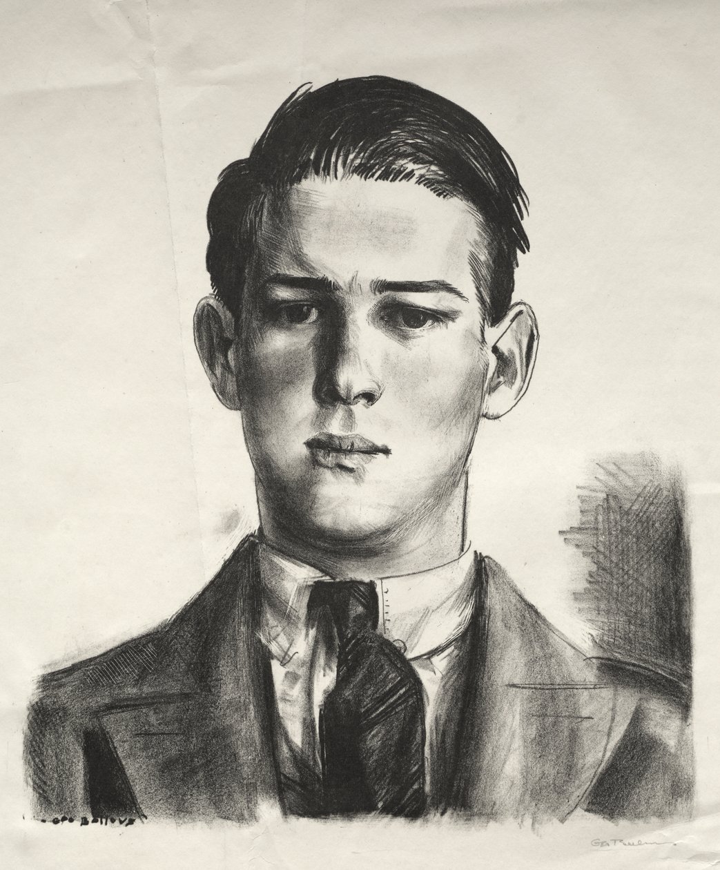 Gregory fejtanulmánya alkotó: George Bellows