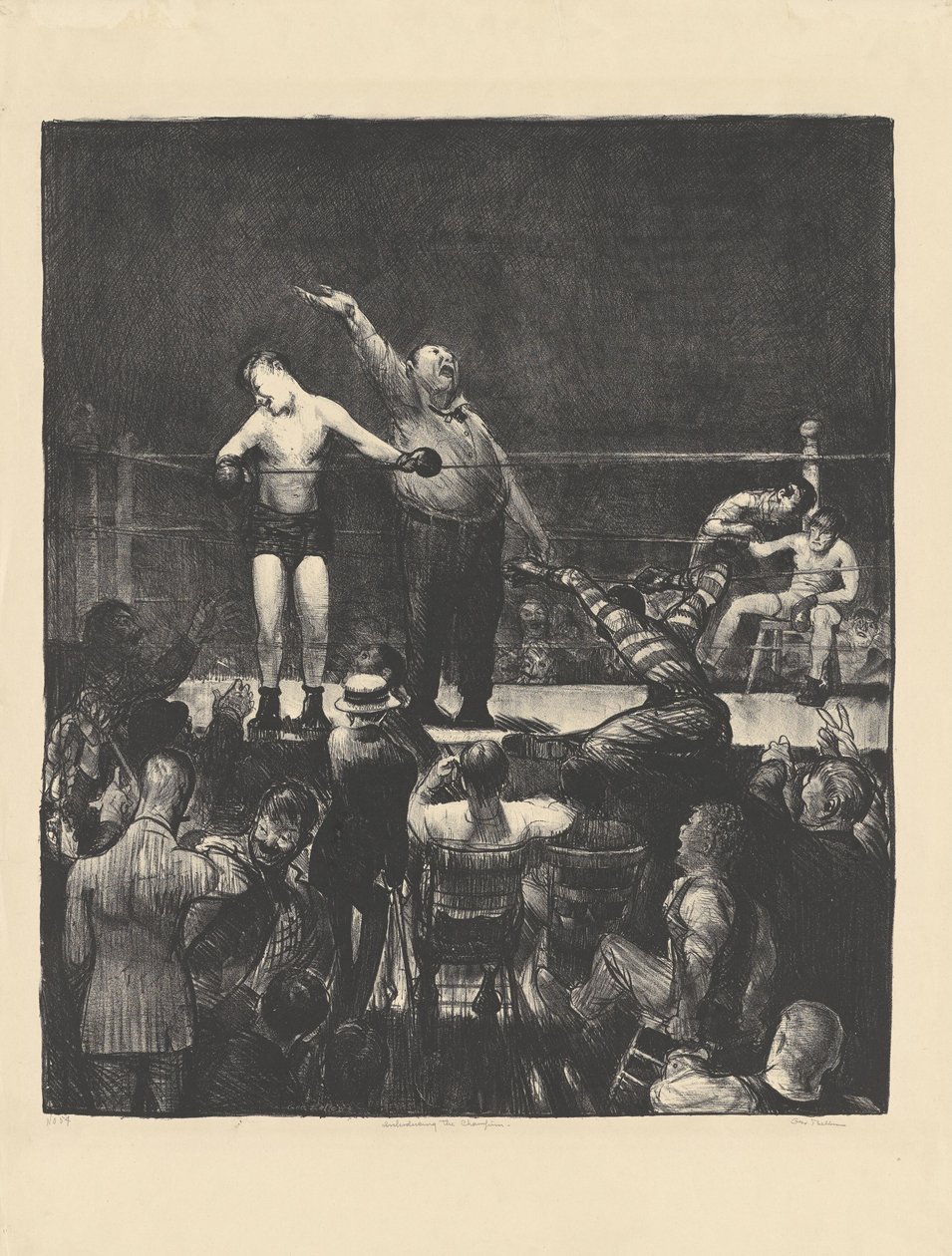 A bajnok bemutatása alkotó: George Bellows